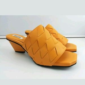 Reike Nen Orange Woven Mules